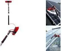 IWH 00205 Saules paneļu birste 3500 mm mazgāšanas birste ar šļūtenes savienojumu un šampūna tvertni