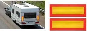 IWH 097607 ECE 70 Warning Stripes, Fluorescent Orange and Reflective Yellow