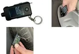 IWH 75562 Digitālais riepu spiediena mērītājs un protektora dziļuma mērītājs ar LCD ekrānu un mērvienībām PSI, KPa, bar, kg/cm2