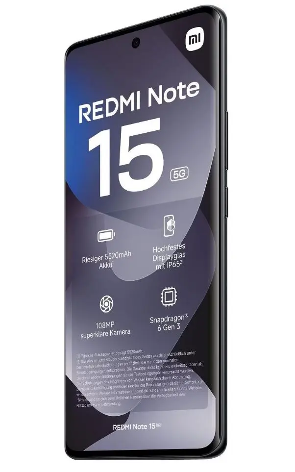 Xiaomi Redmi Note 15 5G viedtālrunis