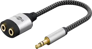 Goobay AUX-Adapter 1 auf 2 3.5mm jack audio splitter Wentronic 80586