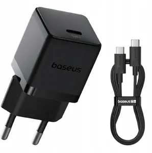 Baseus Wall Charger 30W USB-C Black with Cable