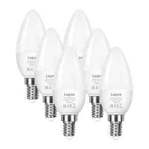 Светодиодная лампа Lepro 600059-WW-EU-6 E14, в форме свечи, 4.2W, 470 лм, 2700K, теплый белый свет