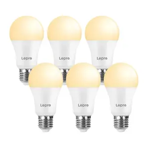 Lepro 100080-WW-EU-6 LED Bulb E27 A60 13W 1521 lm 2700K Warm White 6-Pack