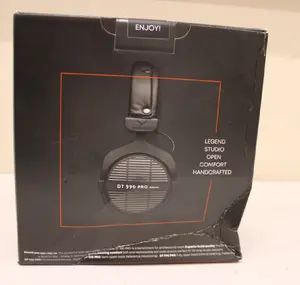 Beyerdynamic DT 990 PRO Studijas austiņas 250 omi Vadu Melnas On-Ear Frekvence 5-35000Hz 3.5 mm un 6.35 mm adapteris