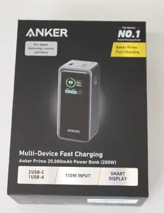 Anker Prime ārējais akumulators 20000 mAh 200W Melns A1336011SO