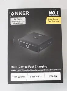 Uzlādes bāze ārējam akumulatoram Anker Prime Charging Base 100W Melna