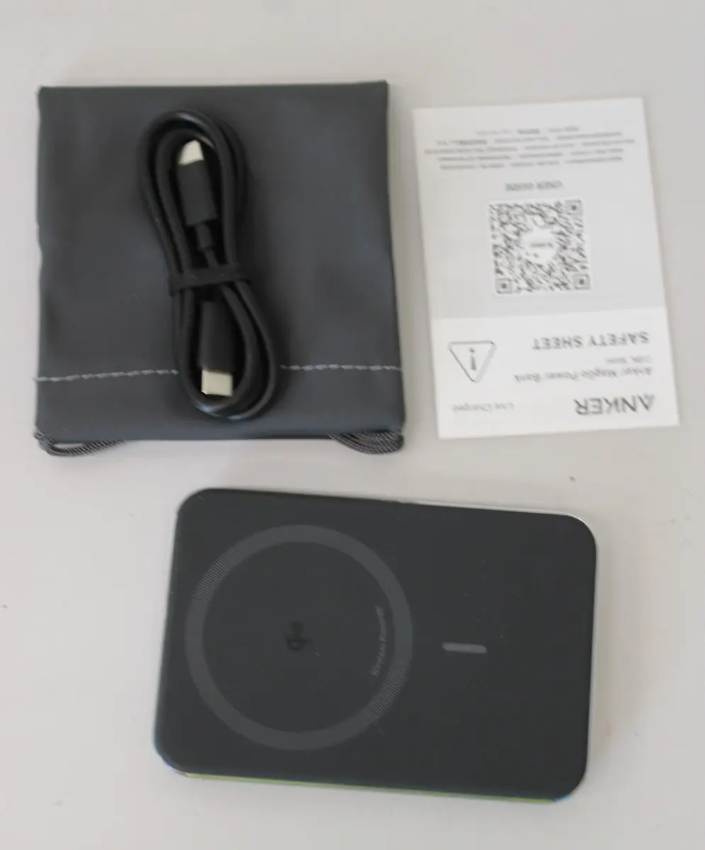 Anker MagGo bezvadu ārējā baterija 10000 mAh Melna DEMO Photo 3
