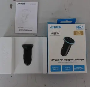 Anker 325 Car Charger A2735G11 1A/1C Power Delivery 53W with PPS USB-C and USB-A Black