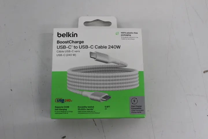Кабель Belkin 240W USB-C на USB-C 2 м Белый Photo 2