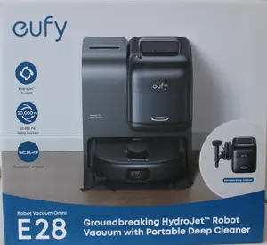 Робот-пылесос Eufy Omni E28 сухая и влажная уборка 20000 Па 3 л черный с лазерной навигацией и станцией самоочистки