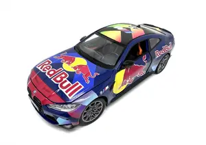 Pulio MSZ 1/24 BMW M4 Red Bull Diecast Car with Light and Sound Effects