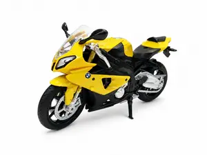 Pulio MSZ 1/12 BMW S1000 RR dzeltena motocikla rotaļlieta
