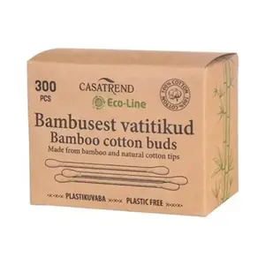 CASATREND Eco-Line Cotton Swabs 300 pieces Bamboo and Cotton