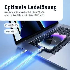 ANSMANN USB-C uz USB-C kabelis 120 cm