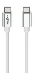 ANSMANN USB kabelis USB 2.0 USB-C uz USB-C 1.2 m 60 W Balts