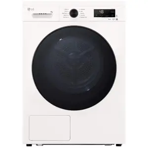 LG RHX1009NWB Veļas žāvētājs ar siltumsūkni 9 kg ietilpība C energoefektivitātes klase Wi-Fi balts
