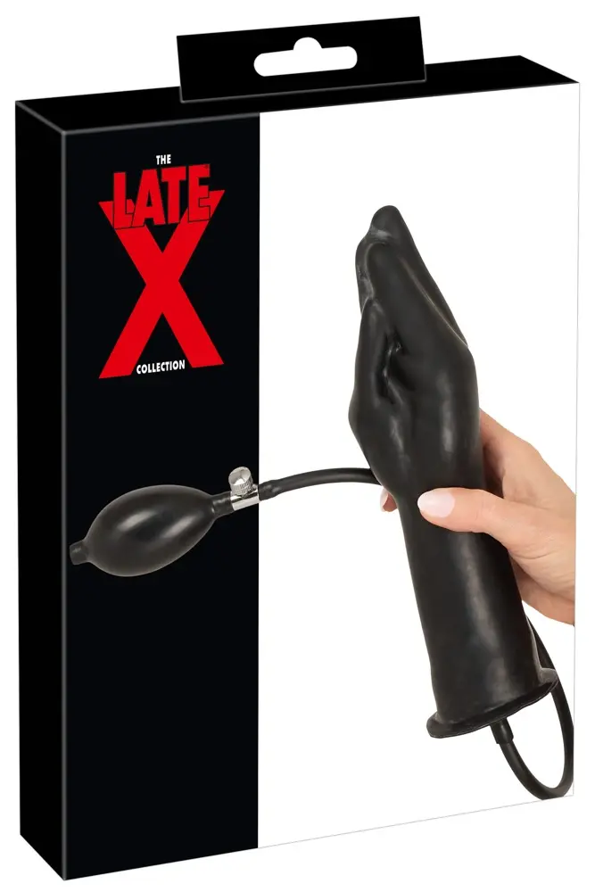 Piepūšams roku formas dildo late x