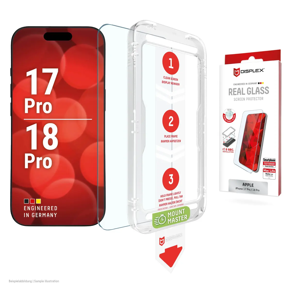 Displex aizsargstikls priekš Apple iPhone 17 Pro / 18 Pro Photo 2