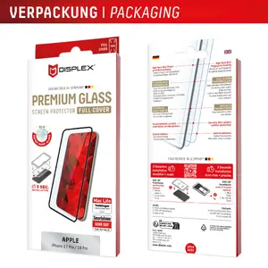 Защитное стекло Displex Premium Transparent для Apple iPhone 17 Pro и iPhone 18 Pro