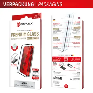 Защитное стекло Displex Premium Transparent для Apple iPhone 17 Pro Max и 18 Pro Max
