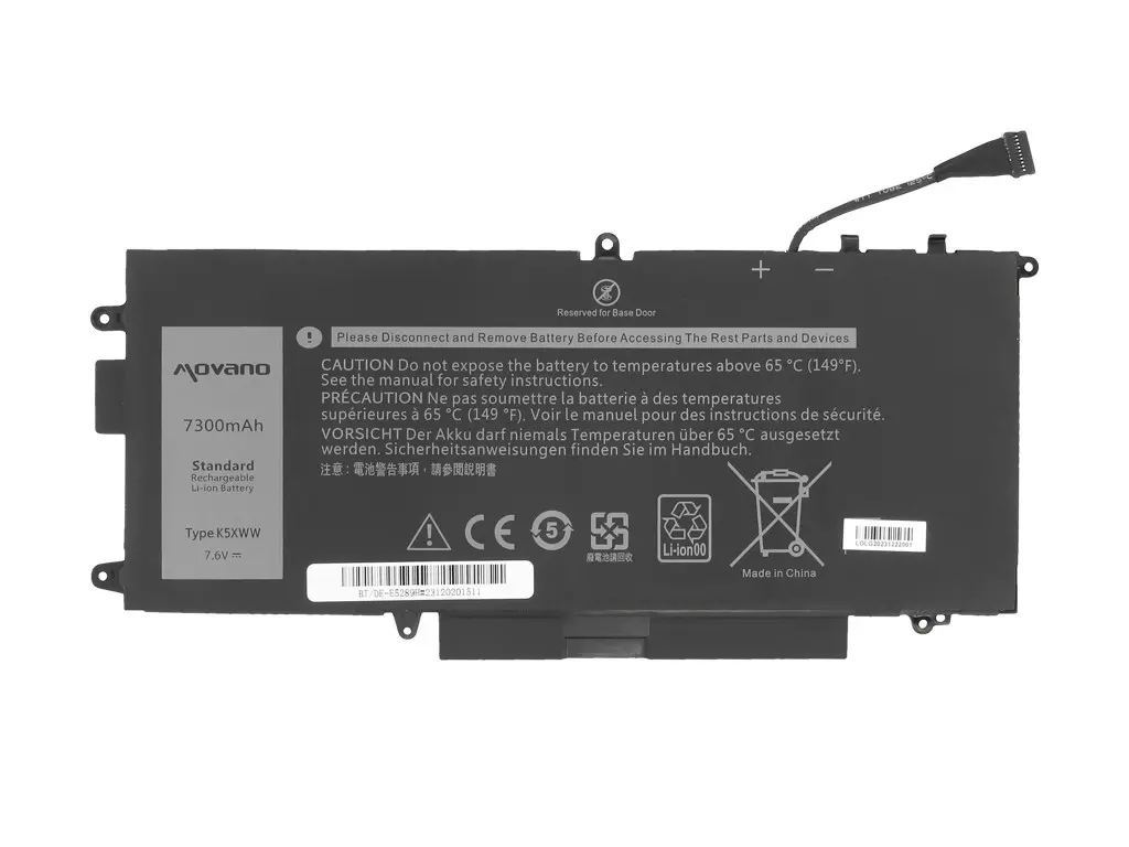 Movano BT/DE-E5289H Akumulators priekš Dell Latitude 5289 7390 Photo 5