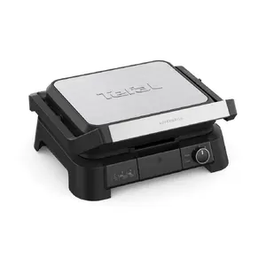 Tefal SuperGrill 3-in-1 GC510DE0 Контактный гриль 2000Вт с площадью 600 см² чугунными пластинами термостатом и съемным поддоном