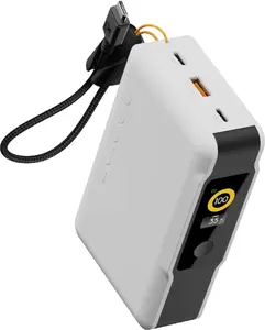 Xtorm NextGen6 Портативное зарядное устройство 20000 мАч 35Вт Power Delivery с 2x USB-C 1x USB-A портами и встроенным кабелем белый