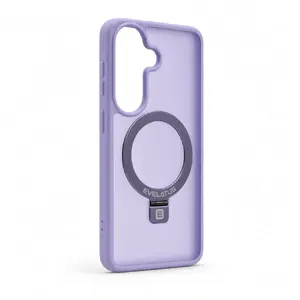 Evelatus Shield Case with MagSafe and Stand Matte Ring Lavender Purple for Samsung Galaxy S26
