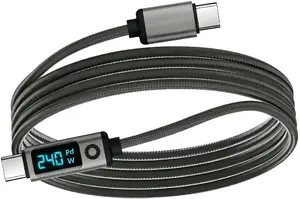 MOBILE ORIGIN CB18 USB-C Cable 240W 80Gbps 8K/60Hz with LED Display