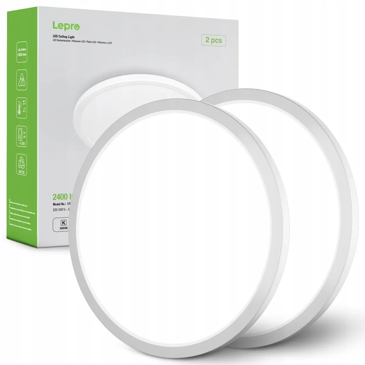 Griestu gaisma Belideco LEPRO 24W 2400lm