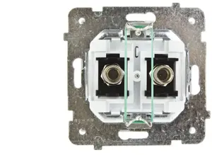 Ospel SONATA GPA-2RF/m/75 Двойная антенна F-тип розетка матовый белый