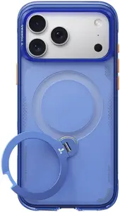 Viedtālruņa vāciņš Torras Ostand Q3 Air tumši zilā krāsā priekš iPhone 2026 Pro