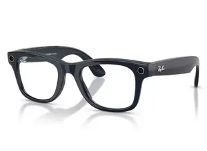 Smart Glasses Google Meta Ray-Ban Gen2 Wayfarer Shiny Cosmic Blue Clear to Sapphire Transitions