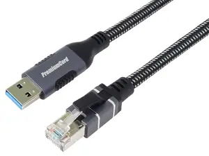 ATEN T99kunet1 USB 3.2 to LAN RJ45 Gigabit Ethernet Adapter Cable 1 m