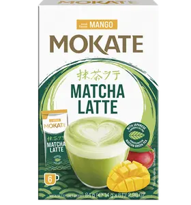 Šķistošais dzēriens MOKATE Latte Matcha Mango 14g 6 gab