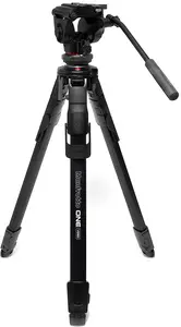 Manfrotto statīva komplekts MKONEVA-500X ONE Video Aluminium ar 500X Fluid Head, Fluid Drag System, XTEND Locking mehānismu