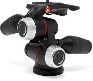 Manfrotto MHXPRO-3WX X-Pro 3-Way Xchange 3-Way Head ar neatkarīgu berzes regulēšanu, salokāmām svirām un 12 kg kravnesību