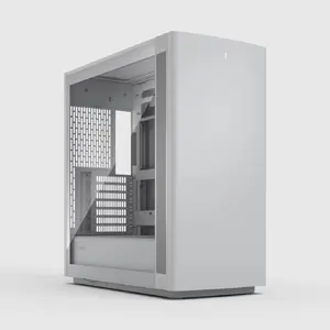 Fractal Design Define One Light TG Clear Tint Midi Tower White PC Case with Tempered Glass and Four Pre-installed Fans