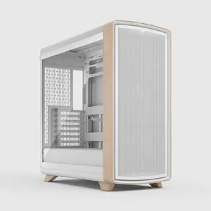 Fractal Design Summit Chalk White TG Clear Tint Midi Tower datora korpuss ar rūdītu stiklu un trīs 140 mm ventilatoriem