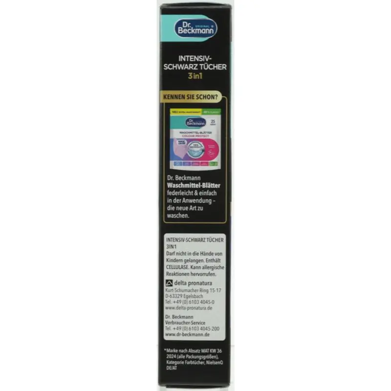 Dr. Beckmann Farb & Faser Refresh 2in1 Black Fabric Sheets Photo 5