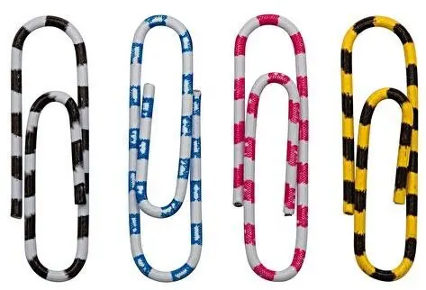 WEDO Zebra papīra saspraudes 27 mm