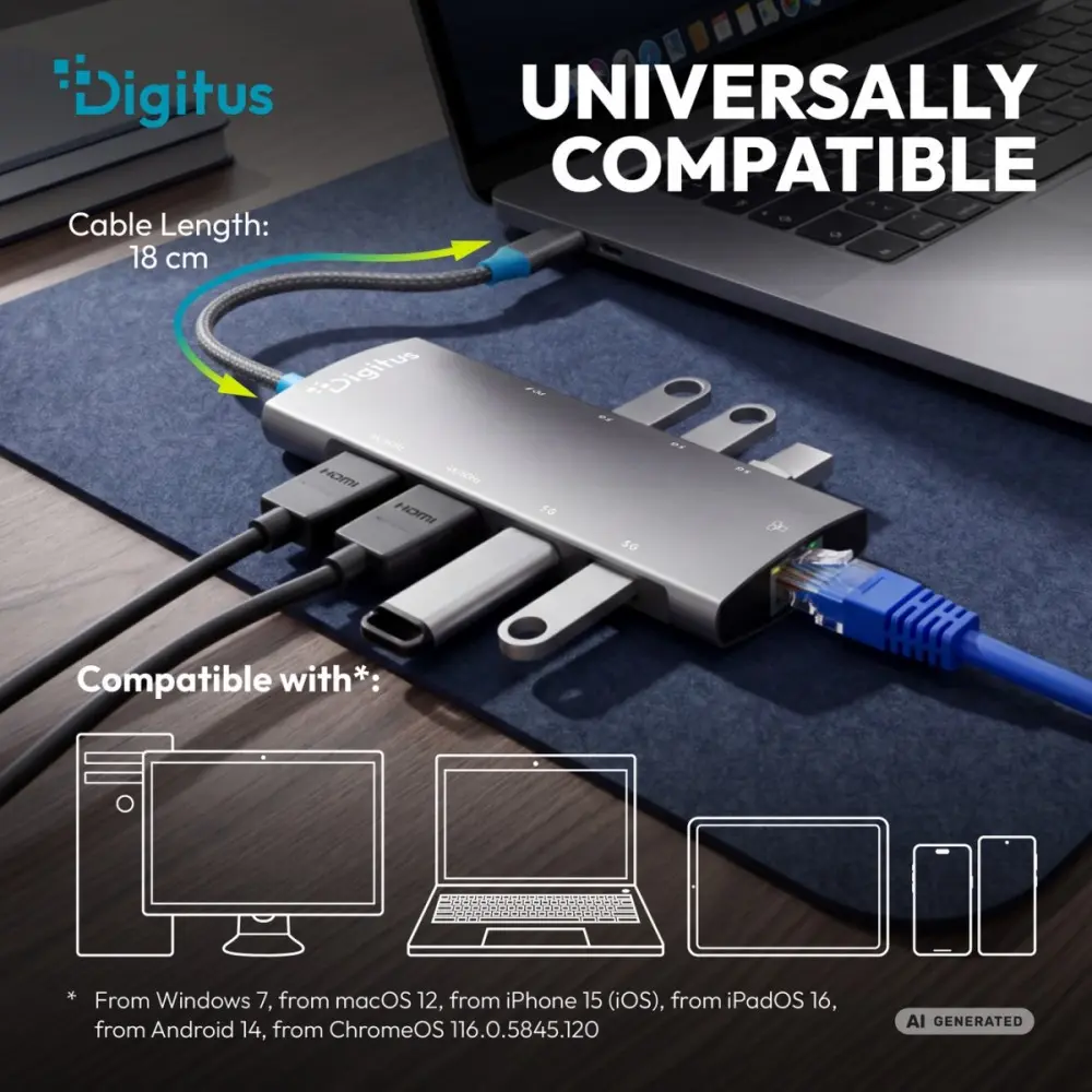 DIGITUS DA-70922 USB-C Docking Station Photo 12