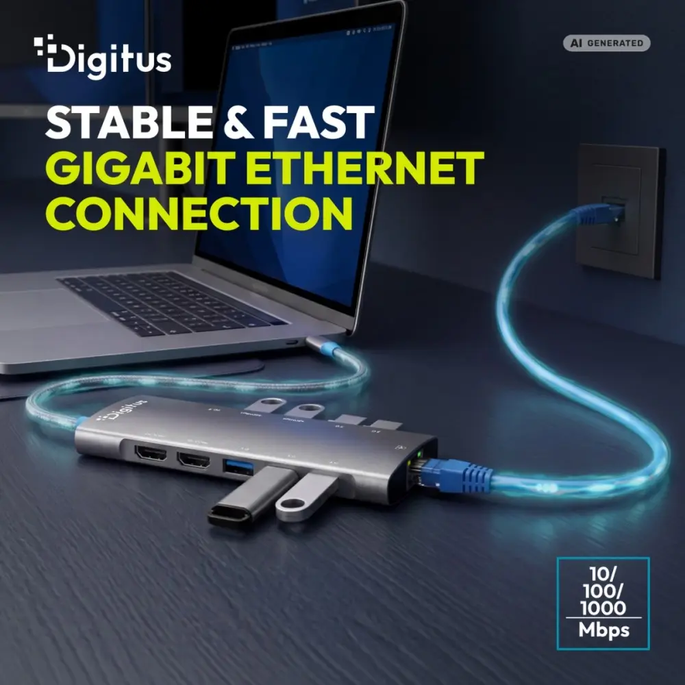 DIGITUS USB-C Dokstacija 11-Portu Photo 12