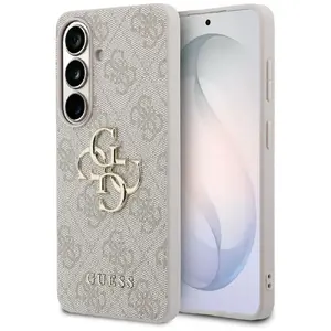 Чехол для телефона Guess 4G Big Metal Logo для Samsung Galaxy S26 розовый задняя панель поликарбонат ТПУ