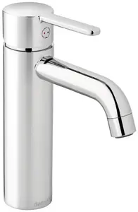 Damixa Silhuet Rub Clean medium washbasin mixer tap with Rub Clean technology