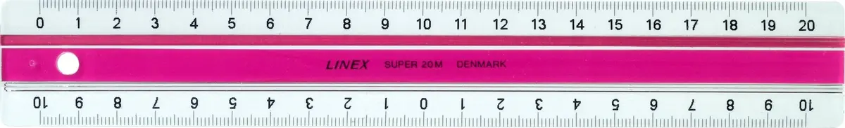 Linex superlineal 20cm S20MM rozā lineārs