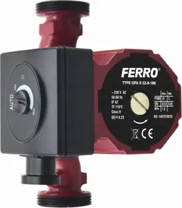 Электронный циркуляционный насос FERRO GPA II 180 32-80 с монтажной длиной 180 мм