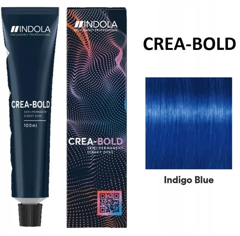 Indola crea-bold Puspermanenta matu krāsa Indigo