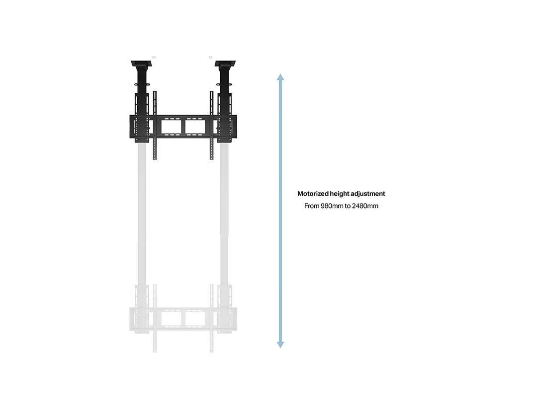Multibrackets M Motorized TV Lift Duo X-Large Drop Down Photo 16